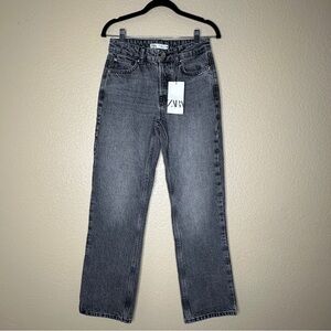 Zara Mid Rise Z1975 Straight Leg Jeans